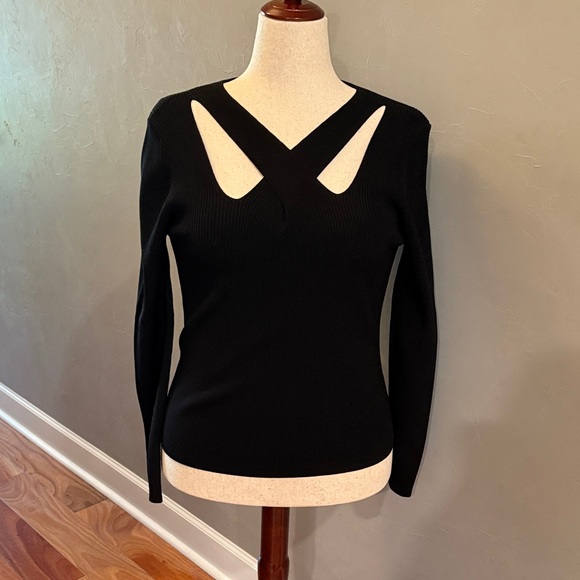 MICHAEL Michael Kors Sweaters - NWT MICHAEL Michael Kors Black Cut Out Sweater